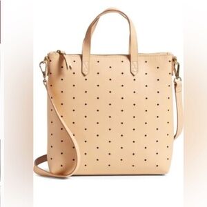 Madewell Tan Perforated Tote Bag